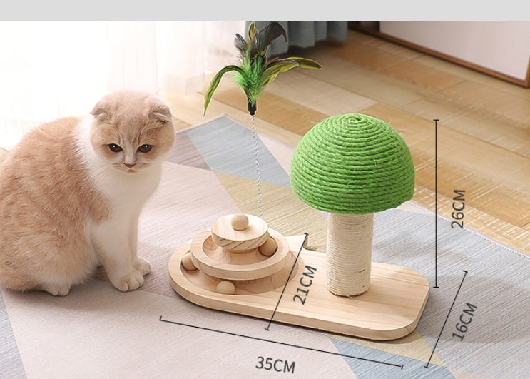 Double Ball Cat Scratcher Tree – Pet Furniture & Toy