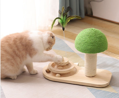 Double Ball Cat Scratcher Tree – Pet Furniture & Toy