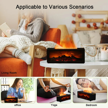 FlameGlow 3D Aromatherapy Diffuser & Humidifier